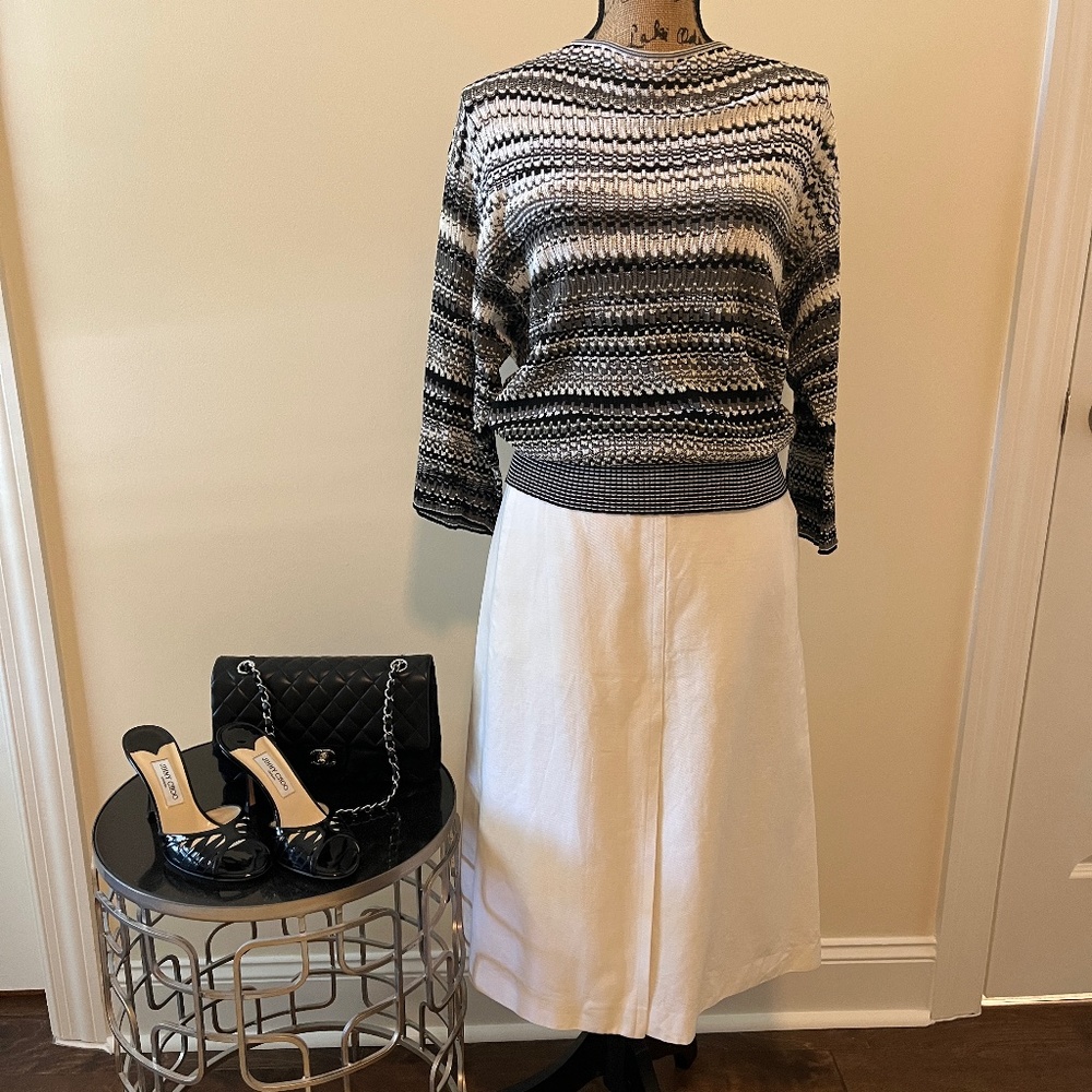 White Skirt. Lida Baday A-Line style